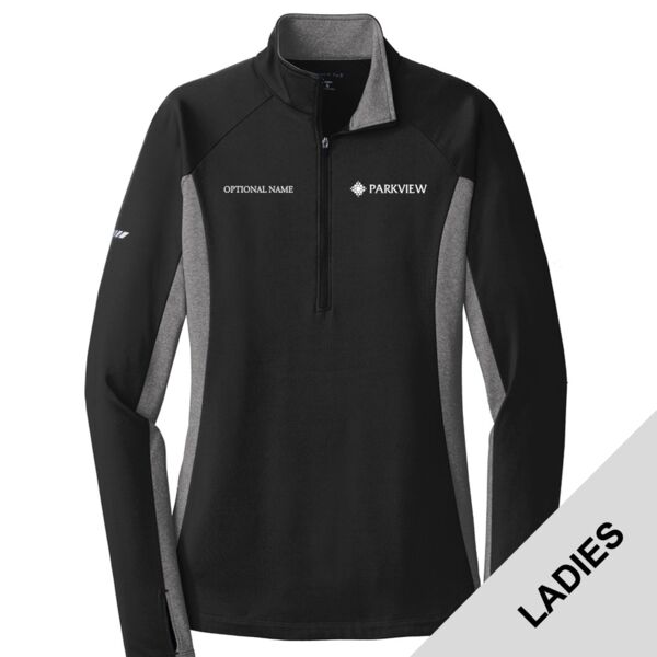 Parkview 2023 - Ladies Sport Wick ® Stretch Contrast 1/2 Zip Pullover Thumbnail