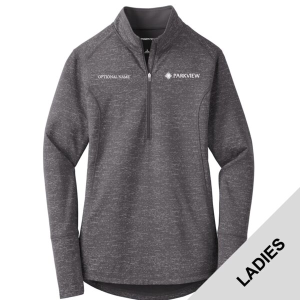 Parkview 2023 - Ladies Sport Wick ® Stretch Reflective Heather 1/2 Zip Pullover Thumbnail