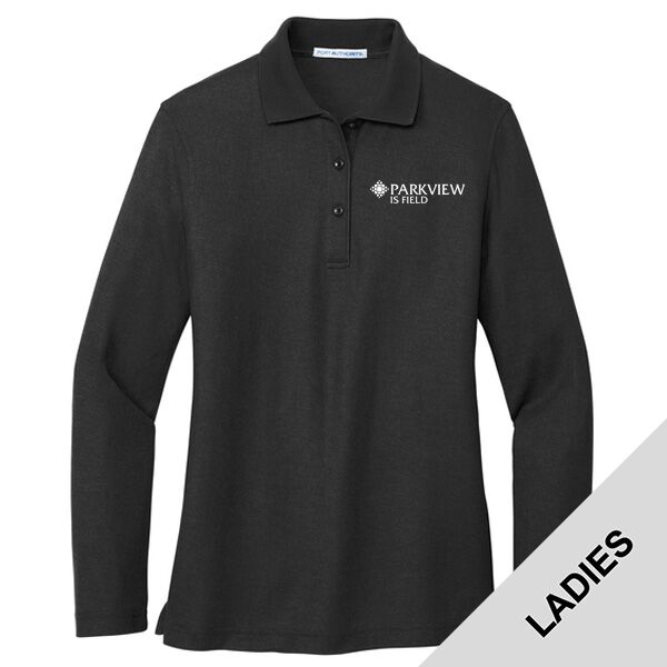 Parkview IS FIELD - Ladies Silk Touch Long Sleeve Polo Thumbnail