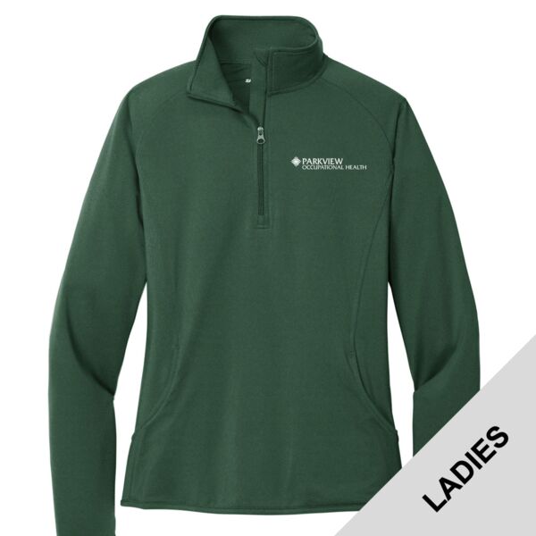 Parkview OCCUPATIONAL HEALTH - Ladies Sport Wick ® Stretch 1/4 Zip Pullover Thumbnail