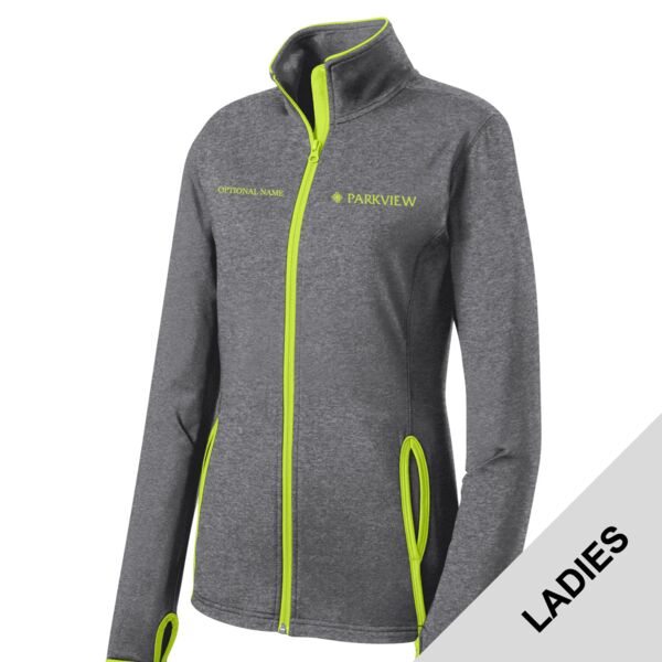 NURSES Parkview - Ladies Sport Wick ® Stretch Contrast Full Zip Jacket Thumbnail