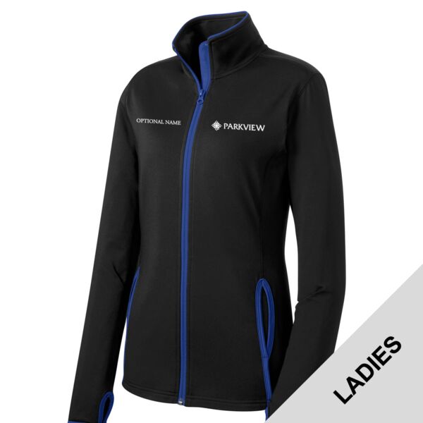 LABS Parkview - Ladies Sport Wick ® Stretch Contrast Full Zip Jacket Thumbnail
