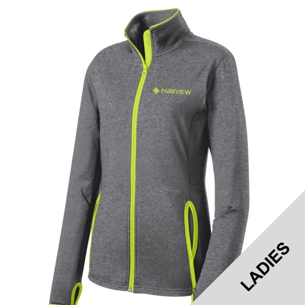 2025 Refresh - Ladies Sport Wick ® Stretch Contrast Full Zip Jacket Thumbnail