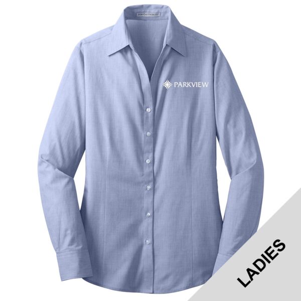 Parkview February - Ladies Crosshatch Easy Care Shirt Thumbnail