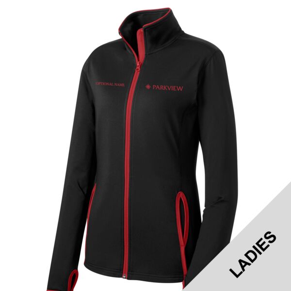 Parkview February - Ladies Sport Wick ® Stretch Contrast Full Zip Jacket Thumbnail