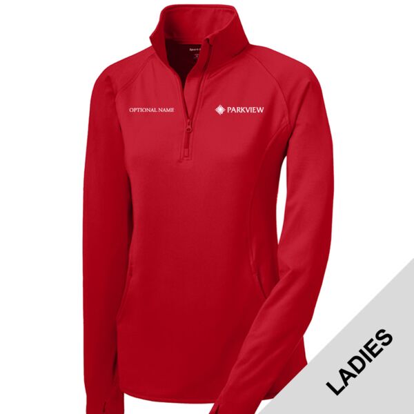 Parkview Wholesale - Ladies Sport Wick ® Stretch 1/2 Zip Pullover Thumbnail